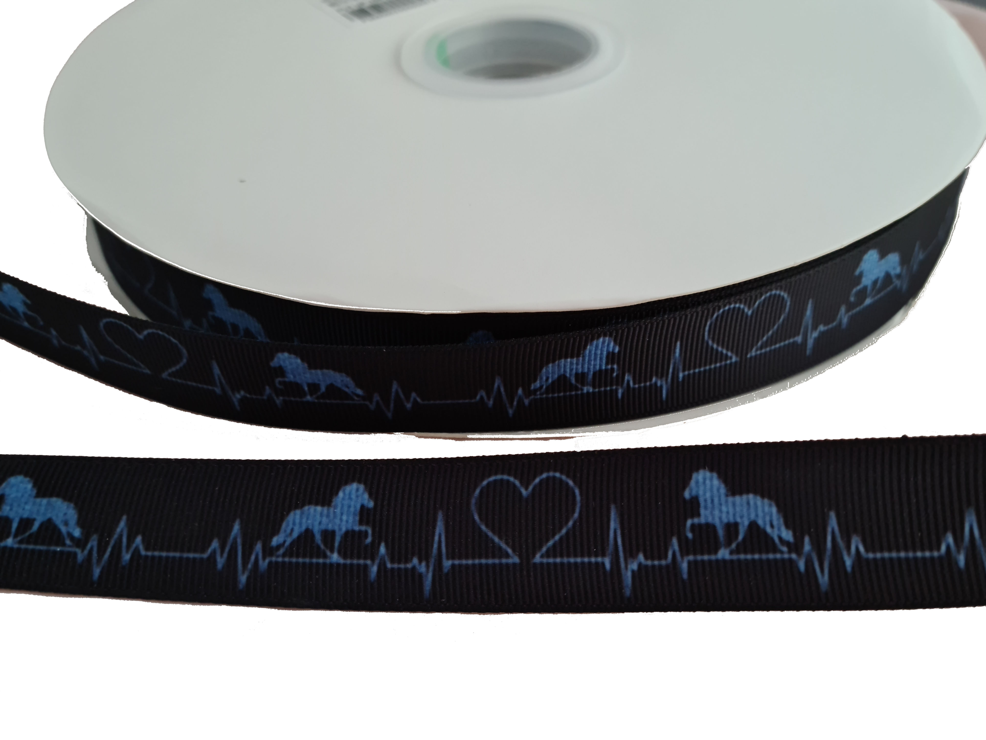 Ripsband mit Töltern Heartbeat