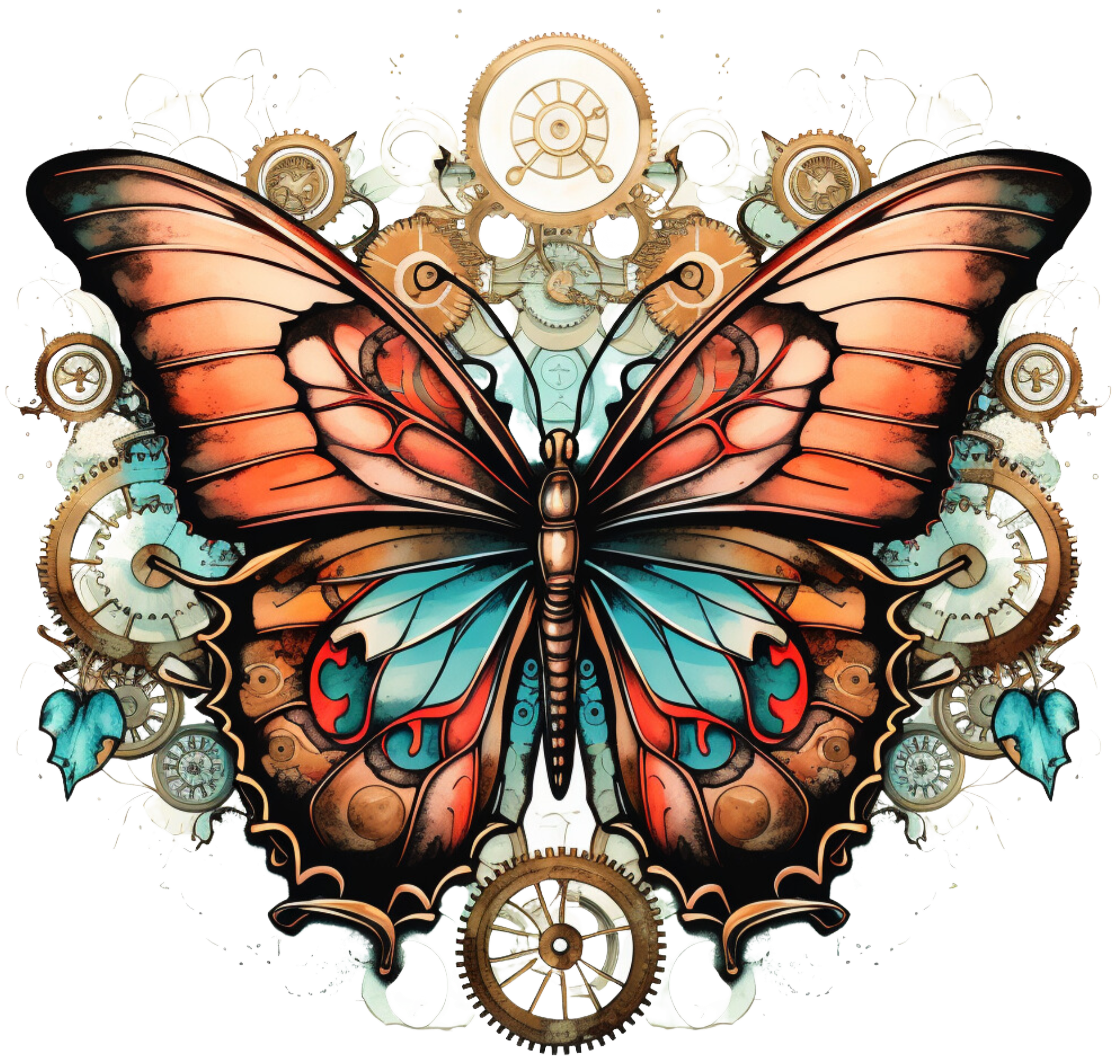Schmetterling Steampunk 01