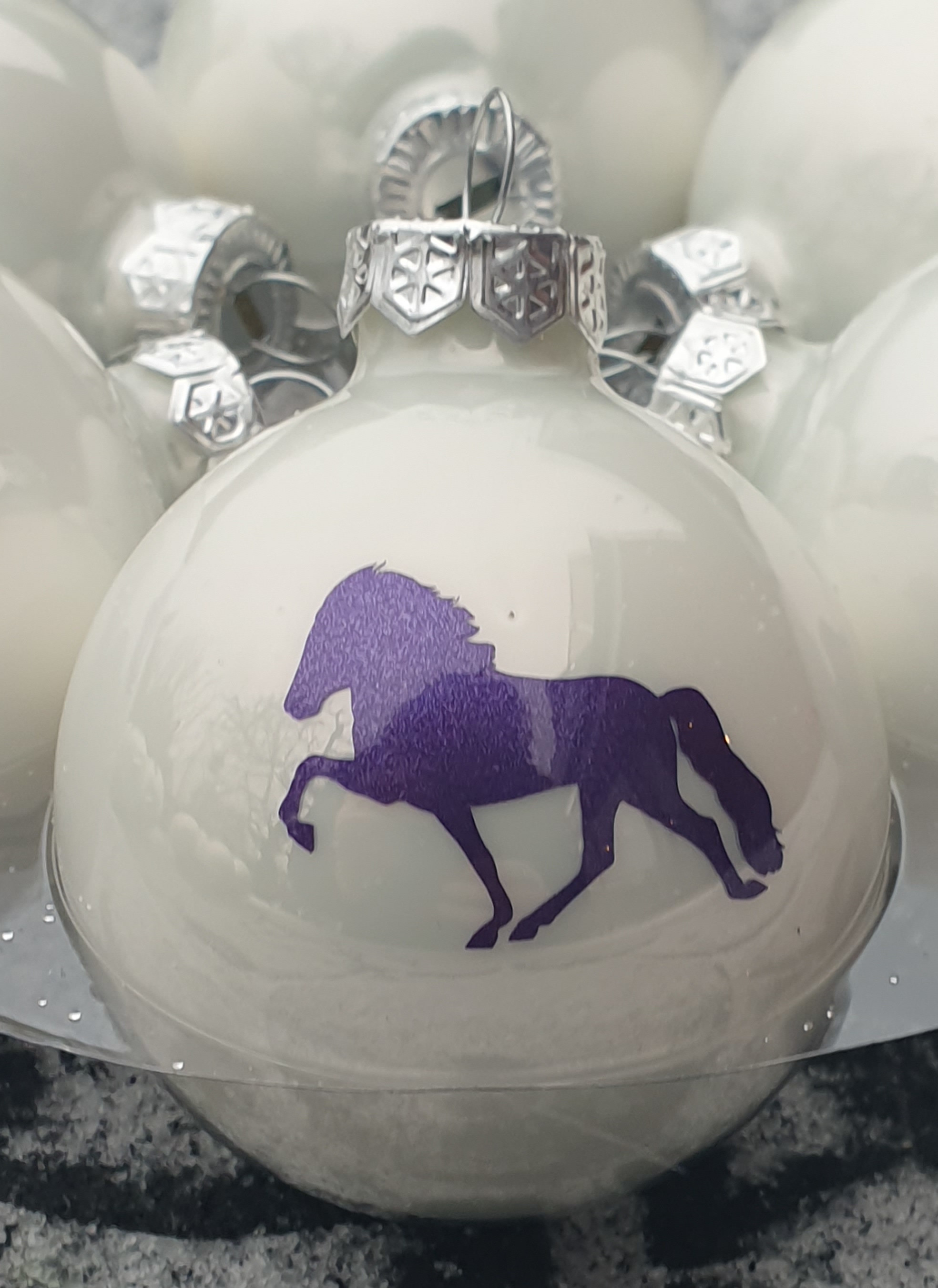 Weihnachtskugel Glas
