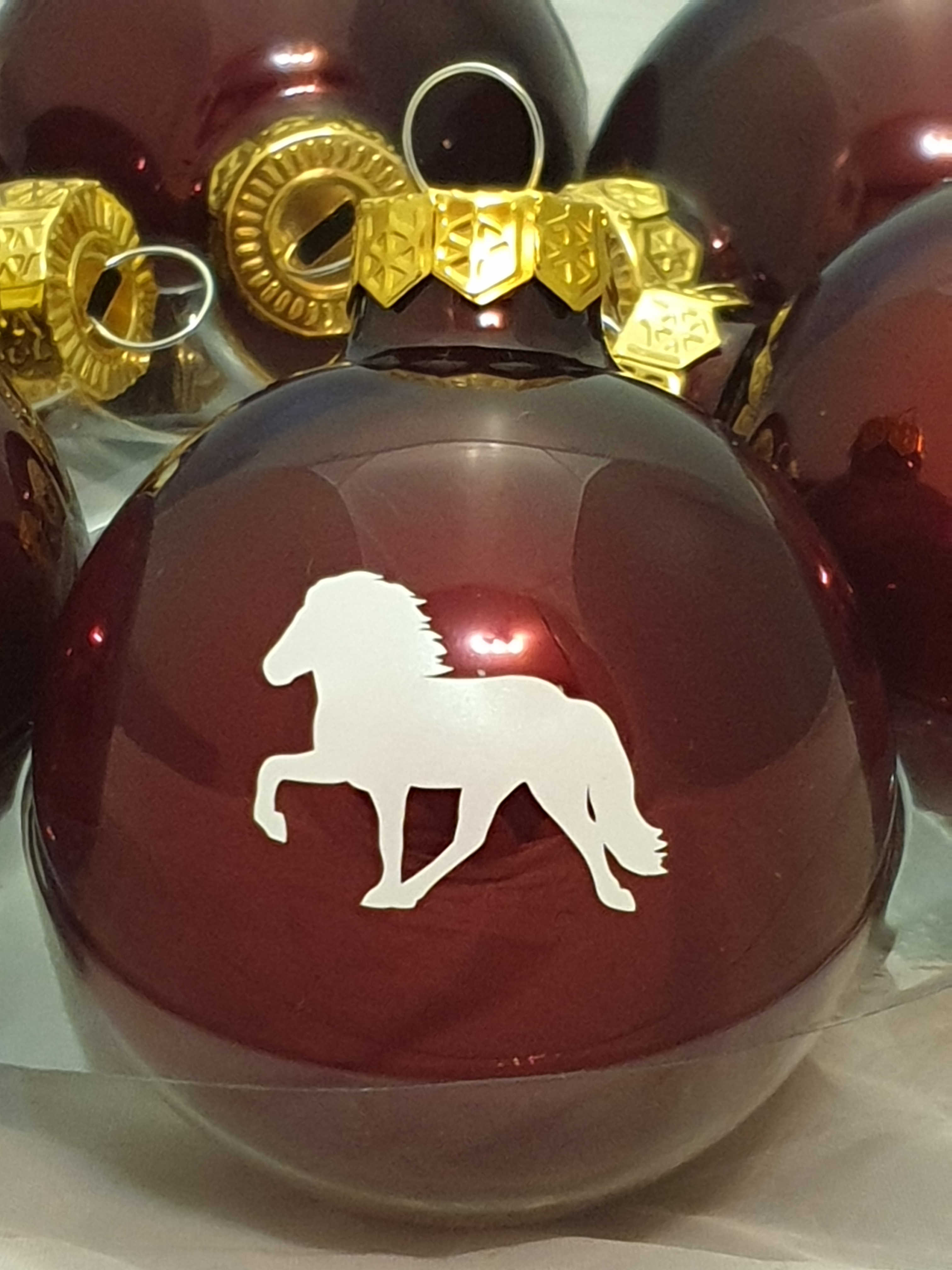 Weihnachtskugel Glas