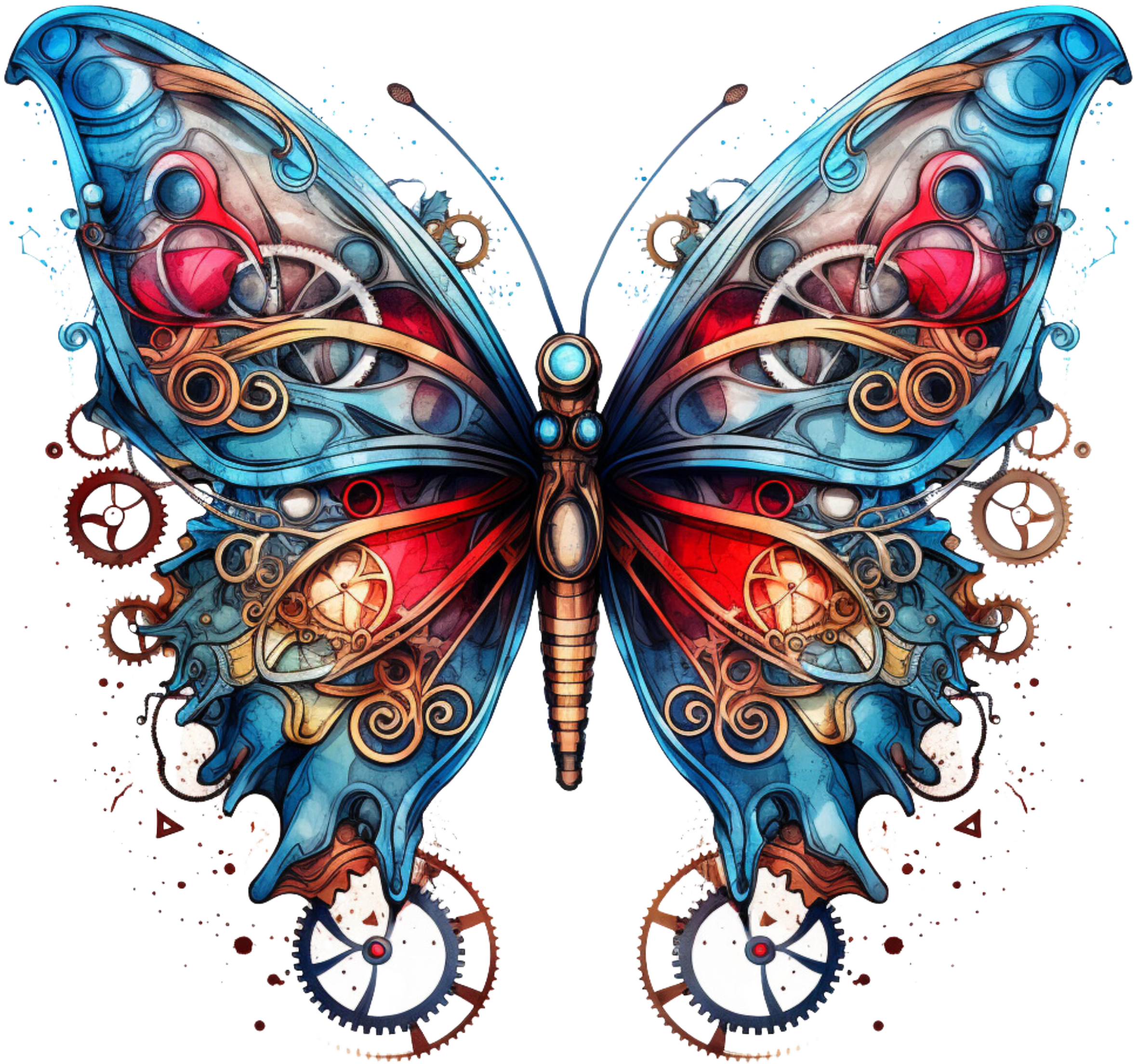 Schmetterling Steampunk 02